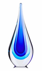 Stunning MURANO Art Glass Freeform Teardrop Sculpture