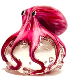 Awesome MURANO Blown Art Glass Octopus Paperweight