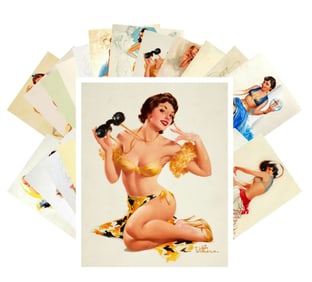 Lot of 24 Risque TED WITHERS Pin Up Girl Collector Postcards