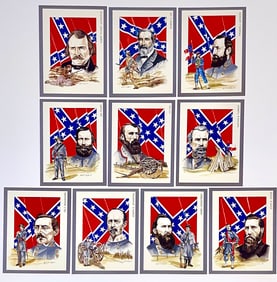 10 Rare Civil War Leader Cards London England Gallery