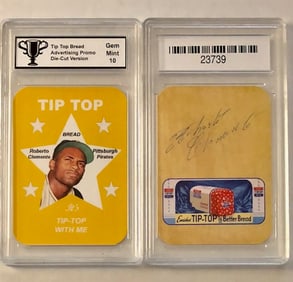 Gem 10 ROBERTO CLEMENTE Advertising Baseball Card