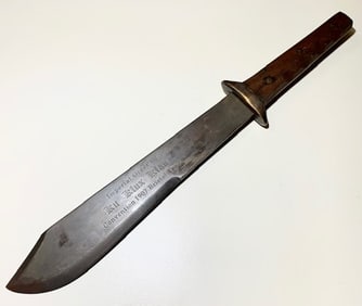 1907 Signed Historical Macabre 17 inch Dagger – SEE PHOTOS