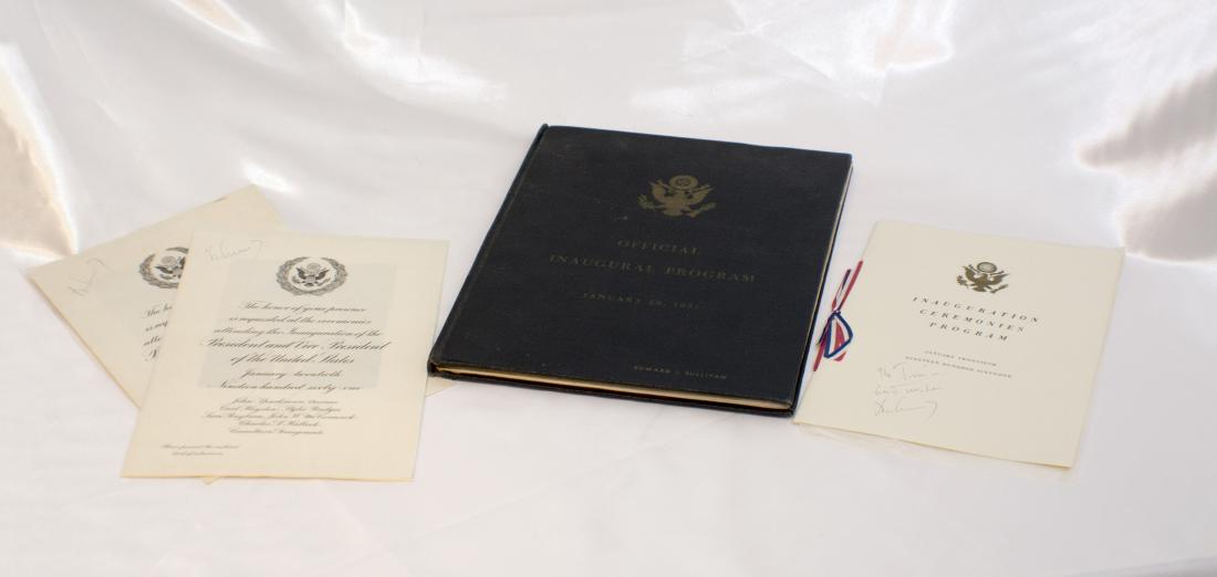John F Kennedy Inaugural Items, Signed (1 of 4)