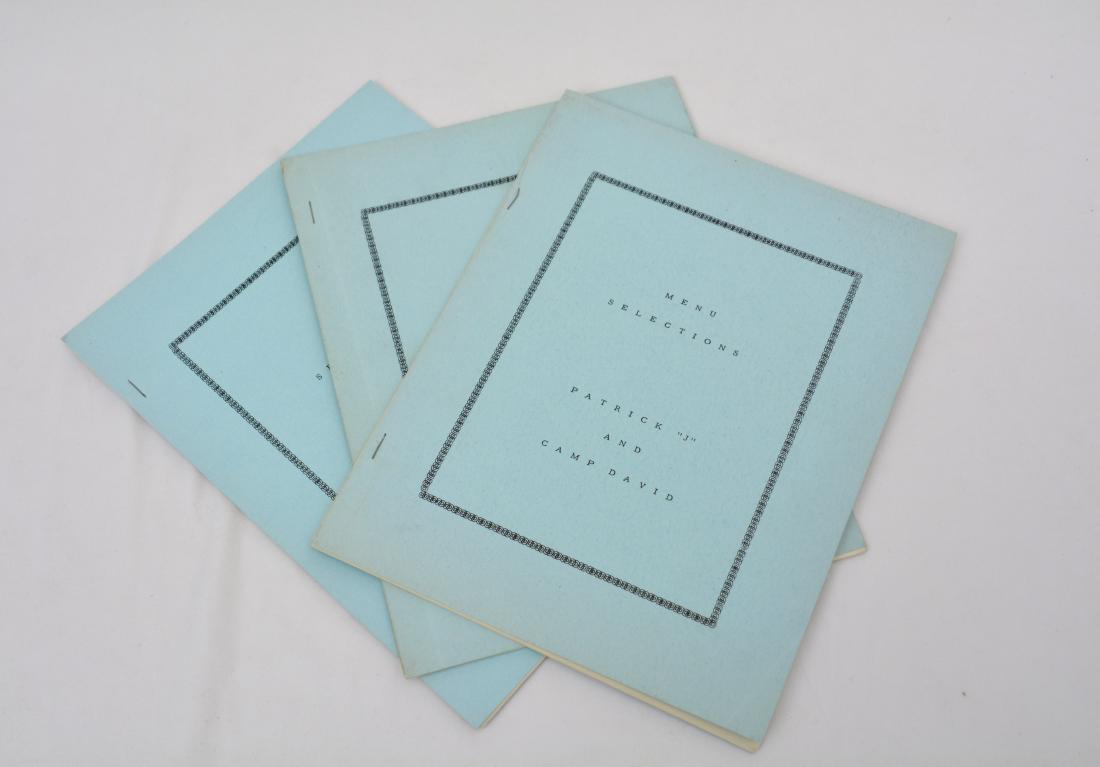 Patrick J and Camp David Menu Selections (1 of 3)