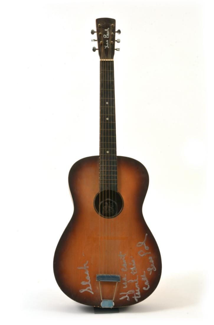 Les Paul signed acoustic to Slash (1 of 10)