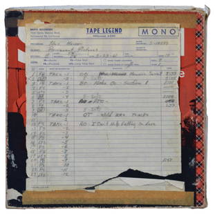 1961 Elvis Presley Blue Hawaii Mono Tape: Elvis Presley original Mono Track tape from the movie Blue Hawaii. This tape includes original takes of the hugely famous songs "Can't Help Falling in Love With You", "Aloha Oe" and "Hawaiian