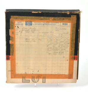 Elvis Presley 1965 Frankie & Johnny Mono Tape: Elvis Presley original Mono Track tape from the movie Frankie and Johnny. This tape includes original takes of the popular song "Please Don't Stop Loving Me" from the film. Dated "5-13-65" in pencil,