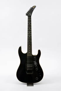 Pete Townshend signed Gibson: A 1988 black Gibson signed by the Who frontman, Pete Townshend. Townshend almost never signed guitars, making this signature rare. The consigner of this item worked directly with Les Paul, and so