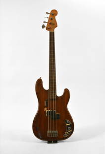Bruce Springsteen 1963 Fender Precision Bass: A 1963 Fender Precision Bass played by Bruce Springsteen on his debut album Greetings from Asbury Park, N.J. (Columbia Records, 1973). Serial #L64990. Springsteen played this bass on the songs