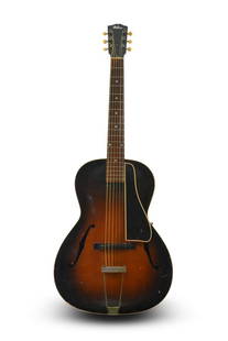 1932 Gibson L-50: A rare 1932 acoustic Gibson L-50 archtop guitar. The Gibson L-50 archtop model went through various changes throughout the 30's and 40's, such as changes in hardware and in body shape. An early model,