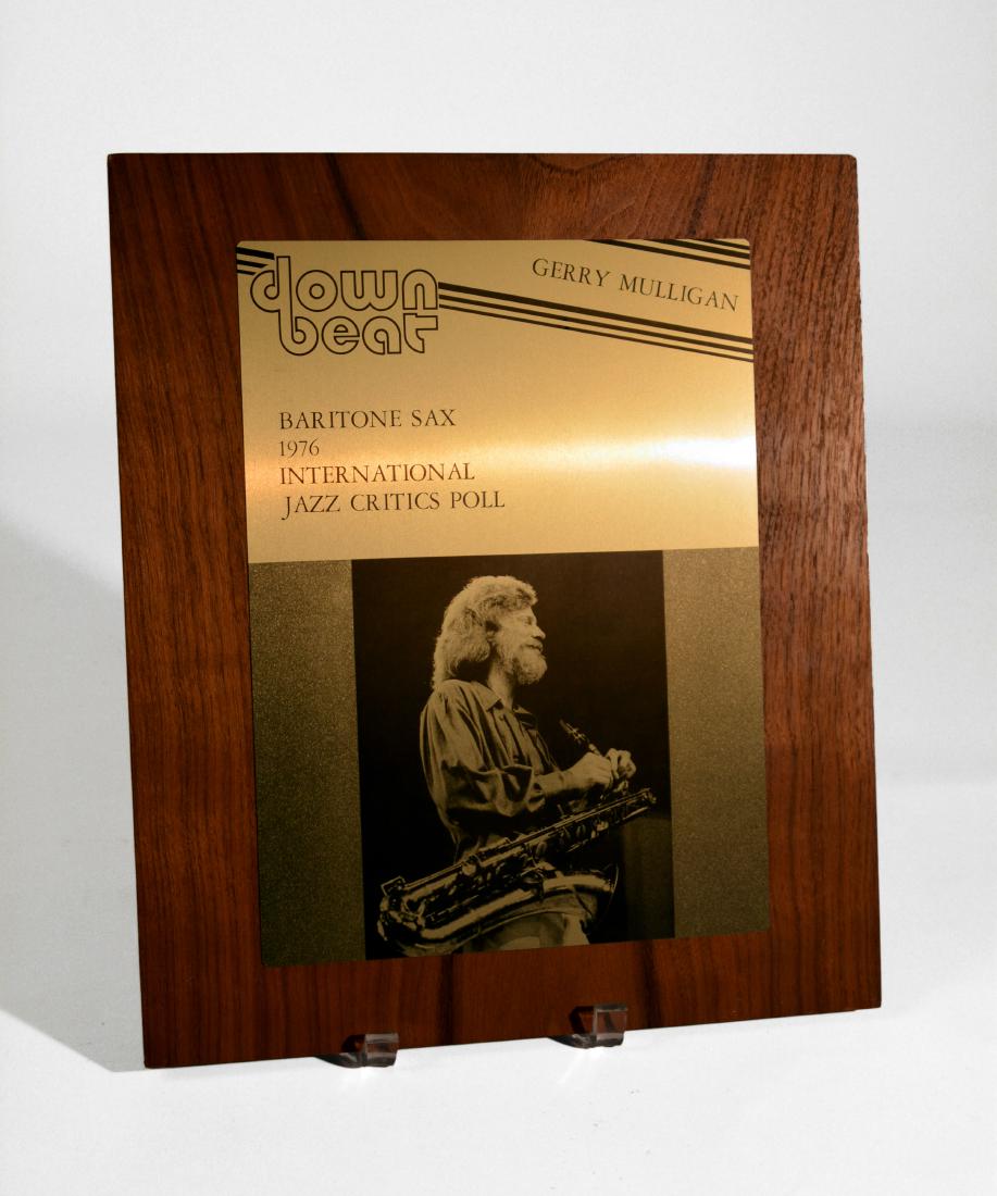 Gerry Mulligan "Down Beat" Award, 1976 (1 of 1)