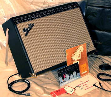 Fender '67 Pro Reverb Amp: 1967 Fender Pro Reverb "blackface" amplifier. Serial Number F132867. Near-mint original condition, and the mate to the '67 Tele Custom that we are also offering. Kept pristine and near perfect since