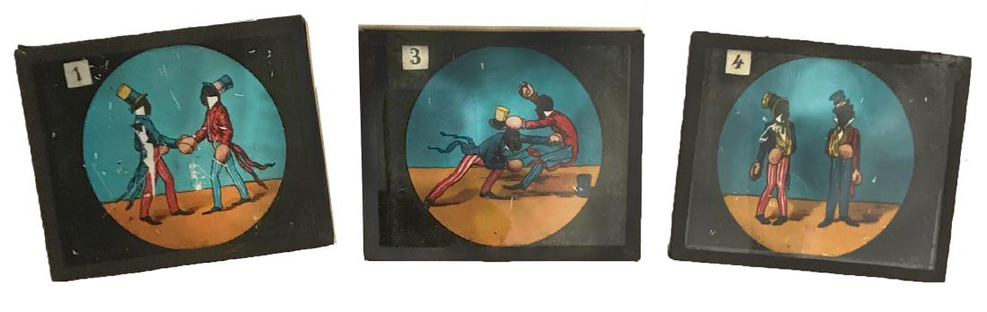 3 Slides of 2 African American Men Boxing (1 of 1)