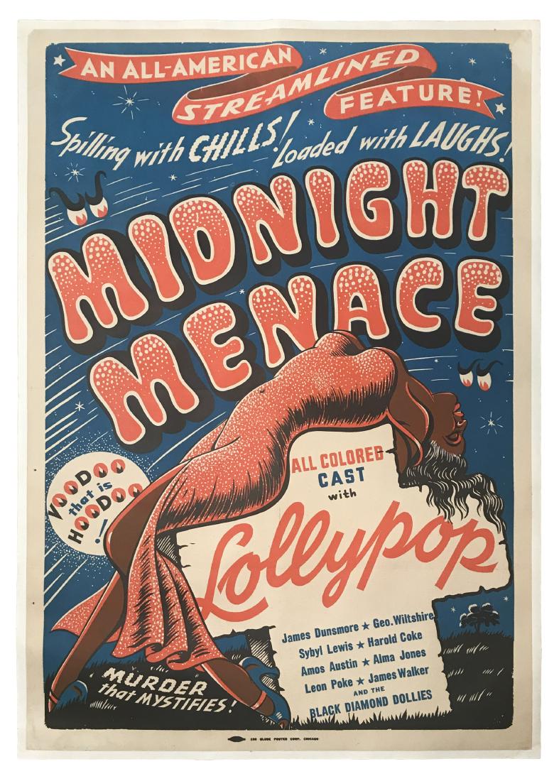 Midnight Menace Movie Poster, 1946 (1 of 1)