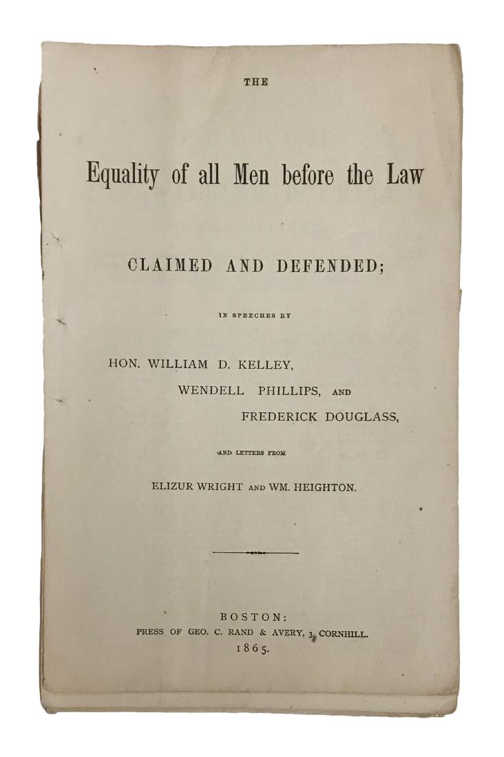 2 booklets on Equality, both late 1800s (1 of 1)