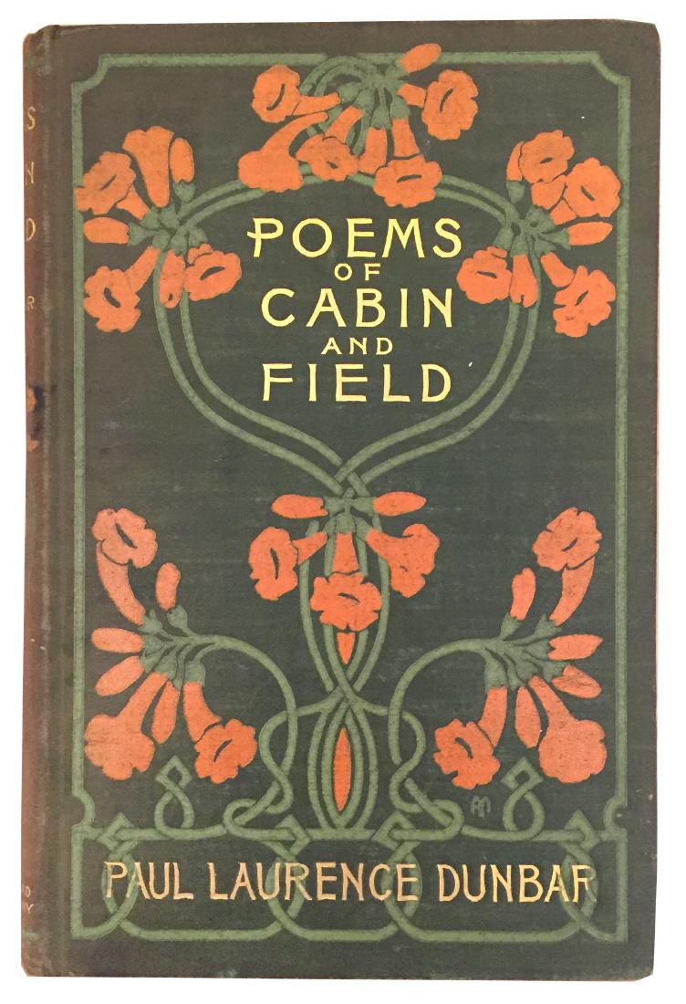Poems of Cabin and Field, 1899, Paul L. Dunbar: Poems of Cabin and Field, by Paul Lawrence Dunbar. Illustrated with photos by the Hampton Institute Camera Club and decorations by Alice Morse. Dodd, Mead, and Company, 1899. 9 x 6". Fair condition, m