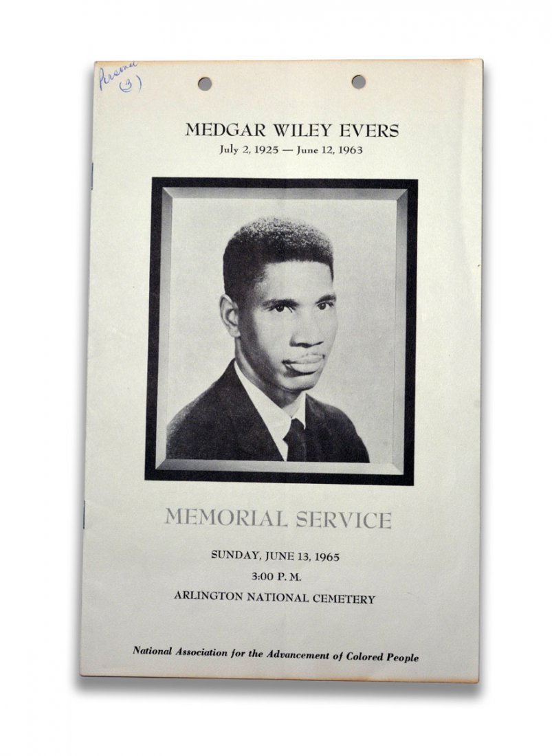 Memorial Service Program, Medgar Evers (1 of 1)