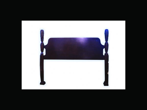 Jackson Family Owned Four-poster Bed Frame: This substantial wooden fourposter bedstead is drawn from the Jackson family home. In addition to the elegantly carved head and footboards, it has two siderails. Excellent condition. Post: 69, siderai