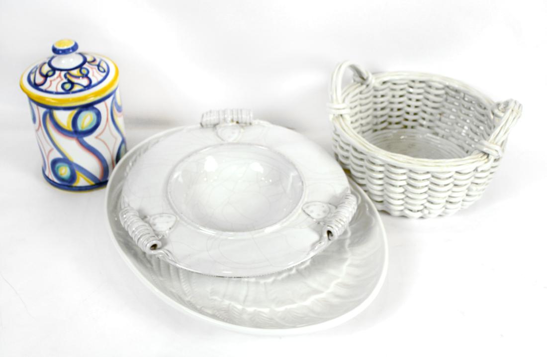 White Italian Pottery Kitchen Items (1 of 9)