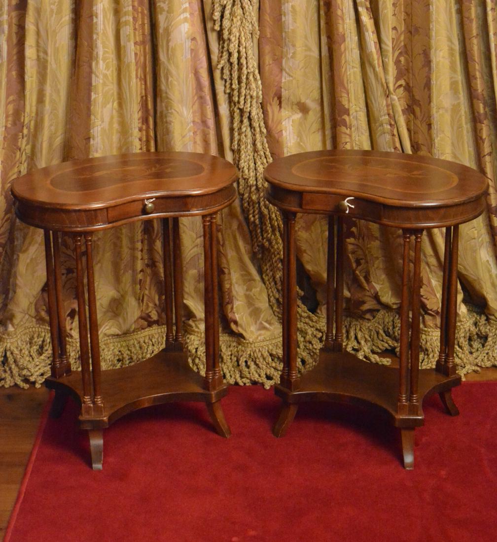 Pair of Louis Philippe Style Rognon Tables (1 of 3)