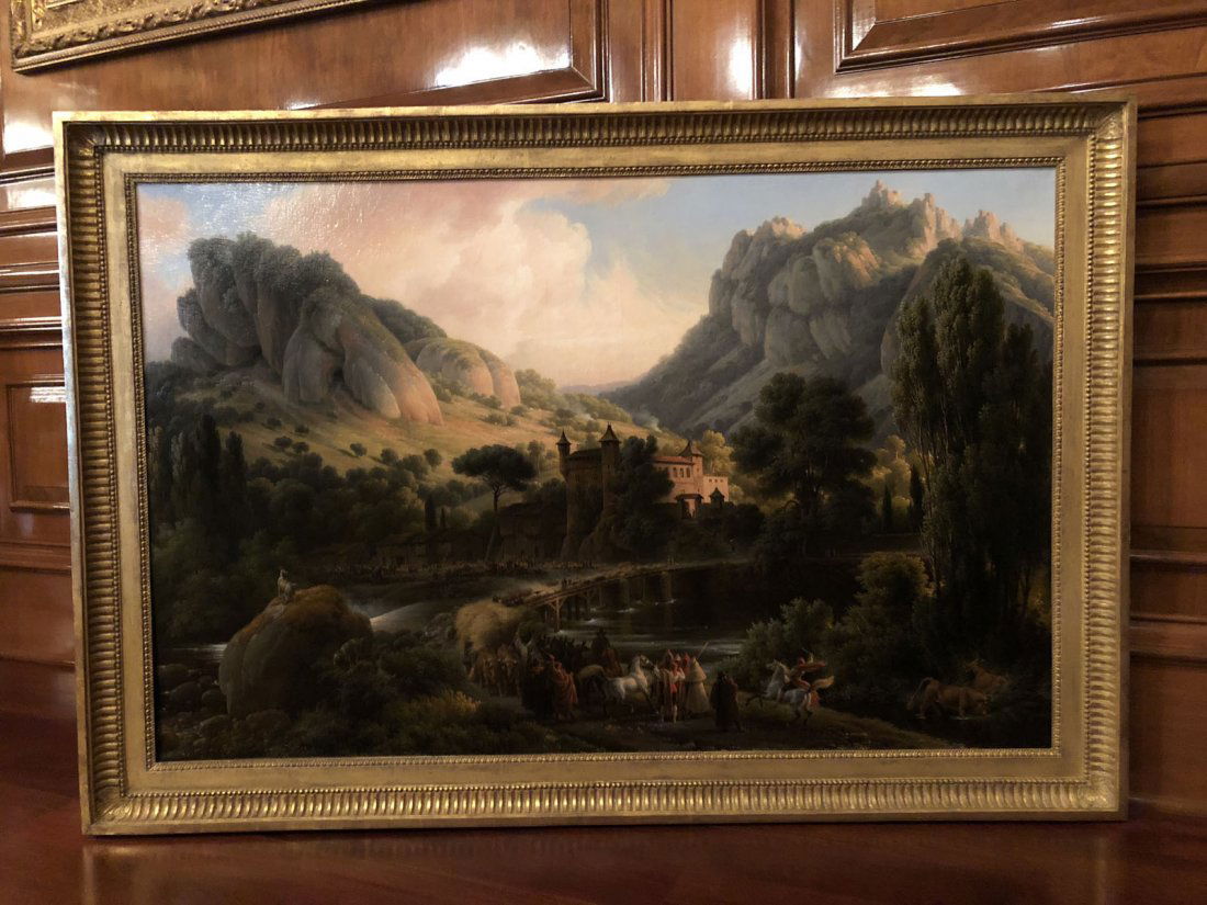 "Castle - the Exodus" in Toulouse France, Oil on Canvas (1 of 6)