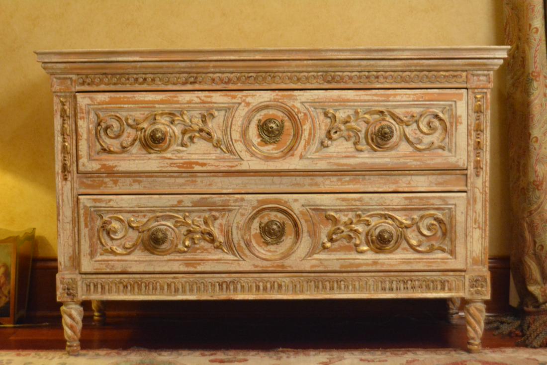 Italian Oak Commode (1 of 4)