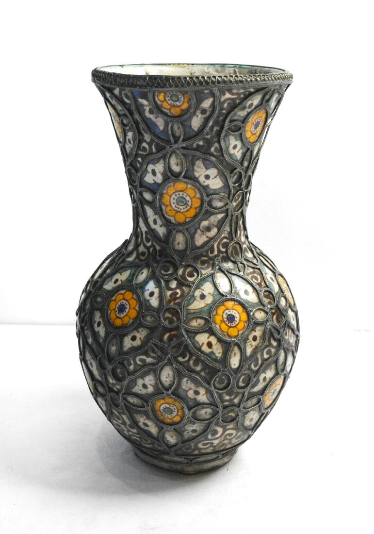 Moroccan Style Pottery Vase (1 of 4)
