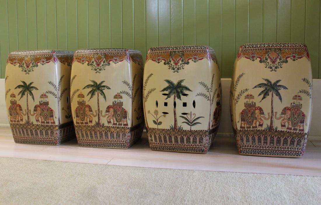 Oriental Garden Stools (4) (1 of 1)