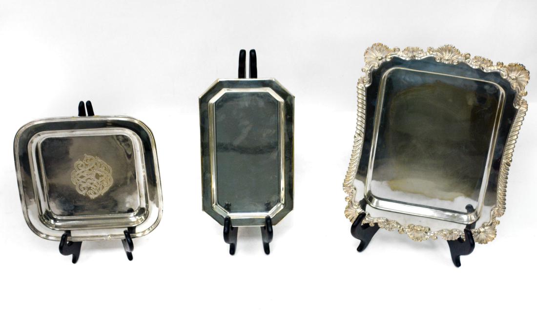 Rectangular Silver Dishes (3) (1 of 3)