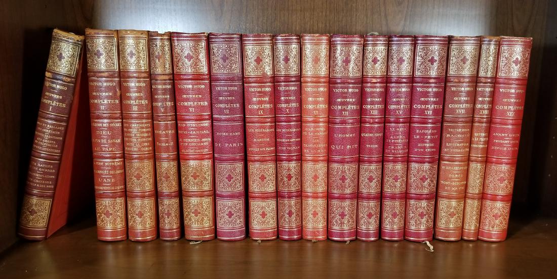 Decorative French Leather Bound Books (16) (1 of 3)