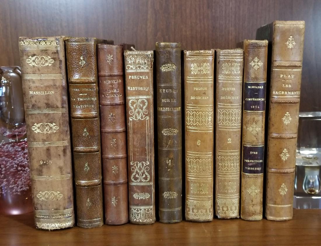 Decorative French Leather Bound Books (9) (1 of 10)