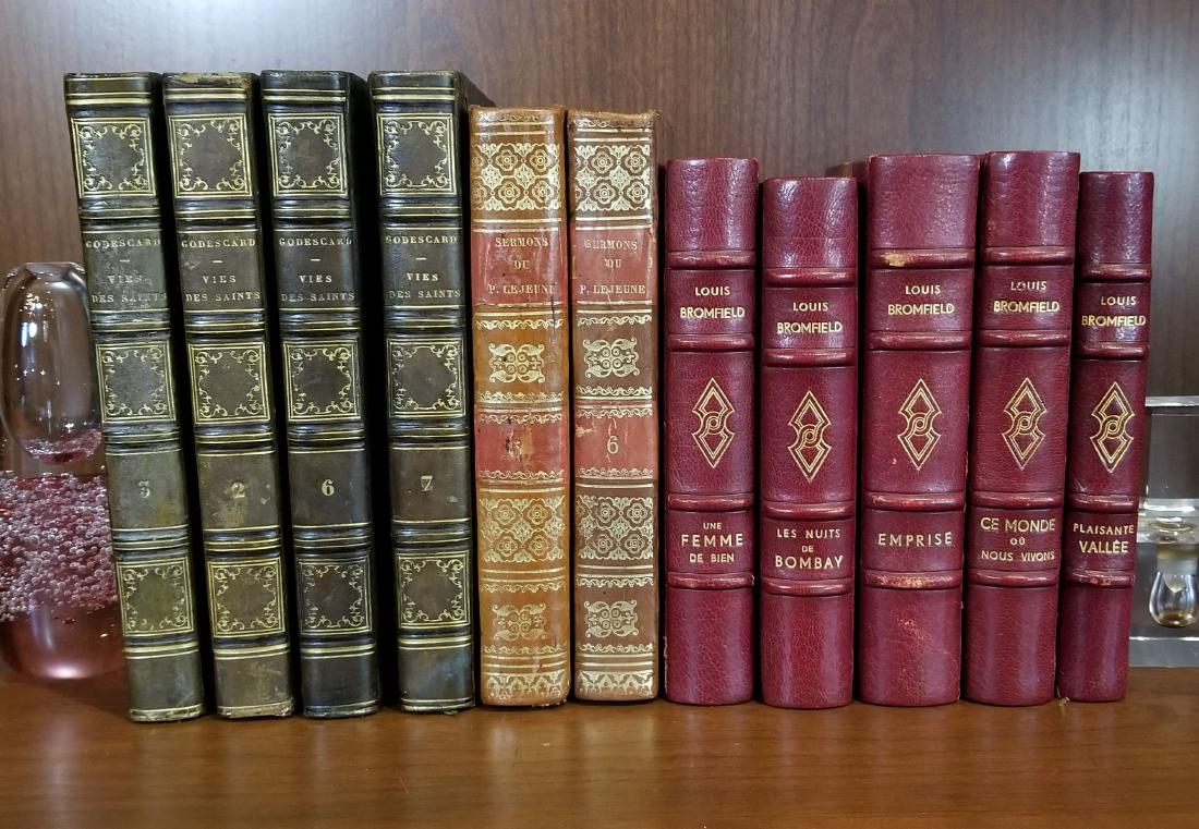 Decorative French Leather Bound Books (11) (1 of 6)
