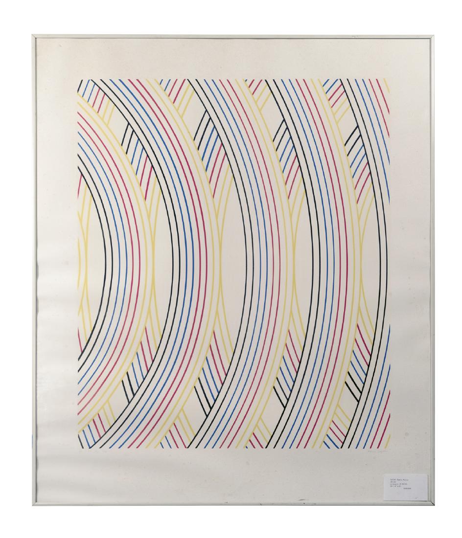 Nassos Daphnis Screen Print: Pencil signed and numbered 8/30. Size of print: 28" x 23". Framed. This is an unreserved auction with no minimums. This is an online only sale. Items may be viewed upon appointment in New York City. C