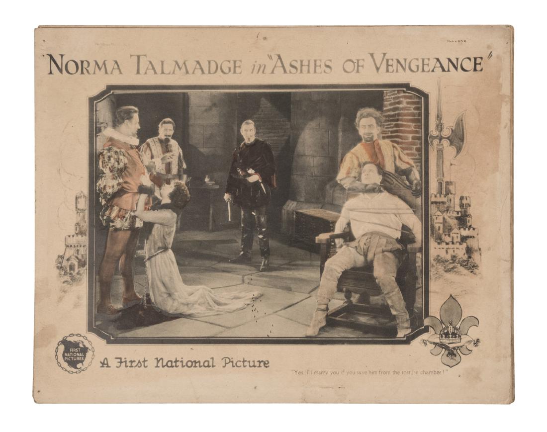 Seven Vintage Lobby Cards (7): Five (5) very early Lobby Cards from films: "Wanderer of the Wasteland" (Zane Grey), "Seven Keys to Baldpate," "Three Weeks," and "Ashes of Vengeance" (Norma Talmadge) (2). This is an unreserved aucti