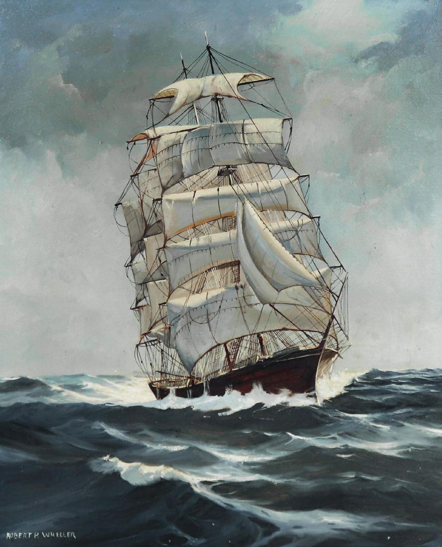 Robert Wheeler, Clipper Ship Painting (1 of 7)