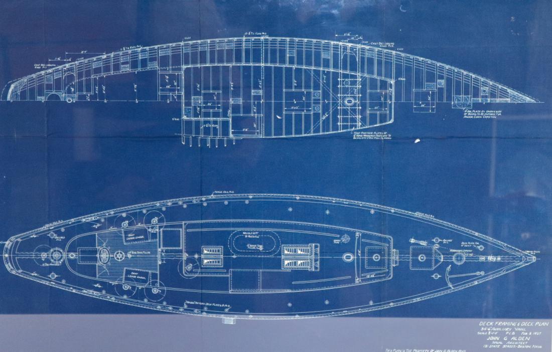 Yacht Blueprint by John Alden (1 of 6)