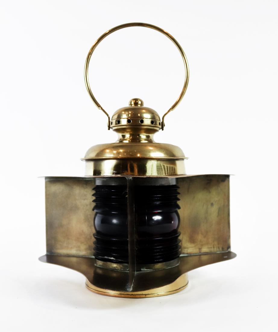 Solid Brass Bow Lantern From a Boat (1 of 8)