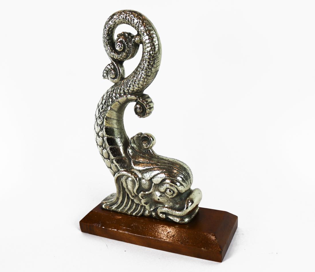 Brass Mythical Dolphin Doorstop (1 of 5)