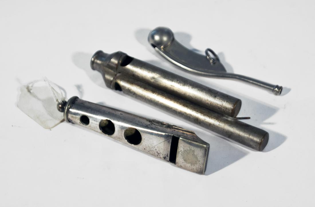 Three (3) Nautical Whistles (1 of 8)