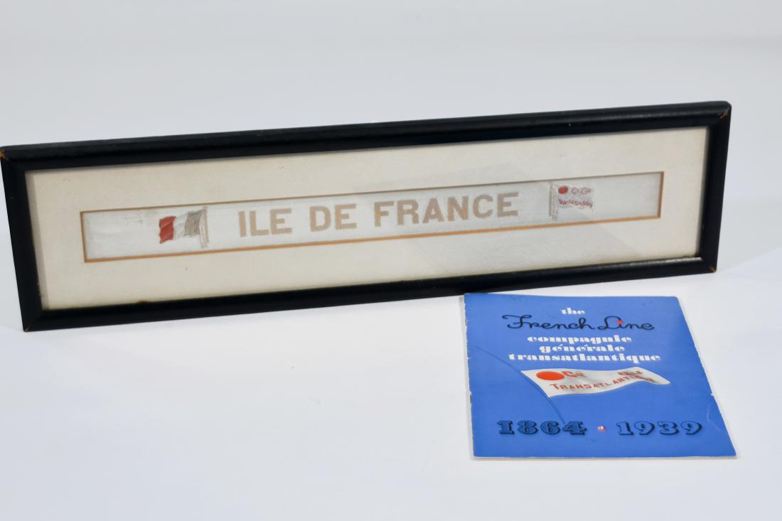 French Line Gala Ribbon and Commemorative Book (1 of 4)