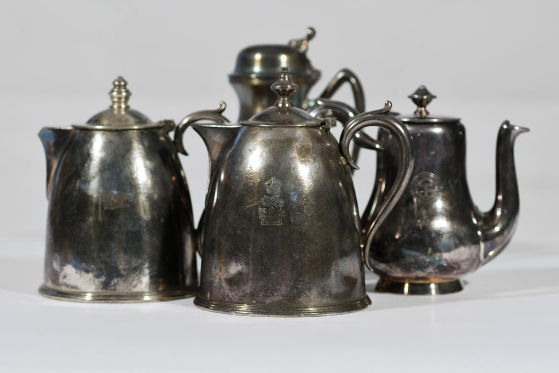 Silver Teapots from Ocean Liners (1 of 6)