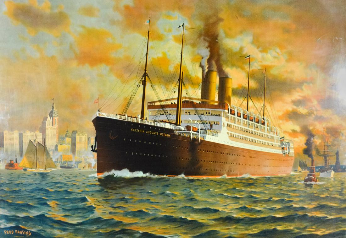 S.S Kaiserin Auguste Victoria Framed Print (1 of 7)