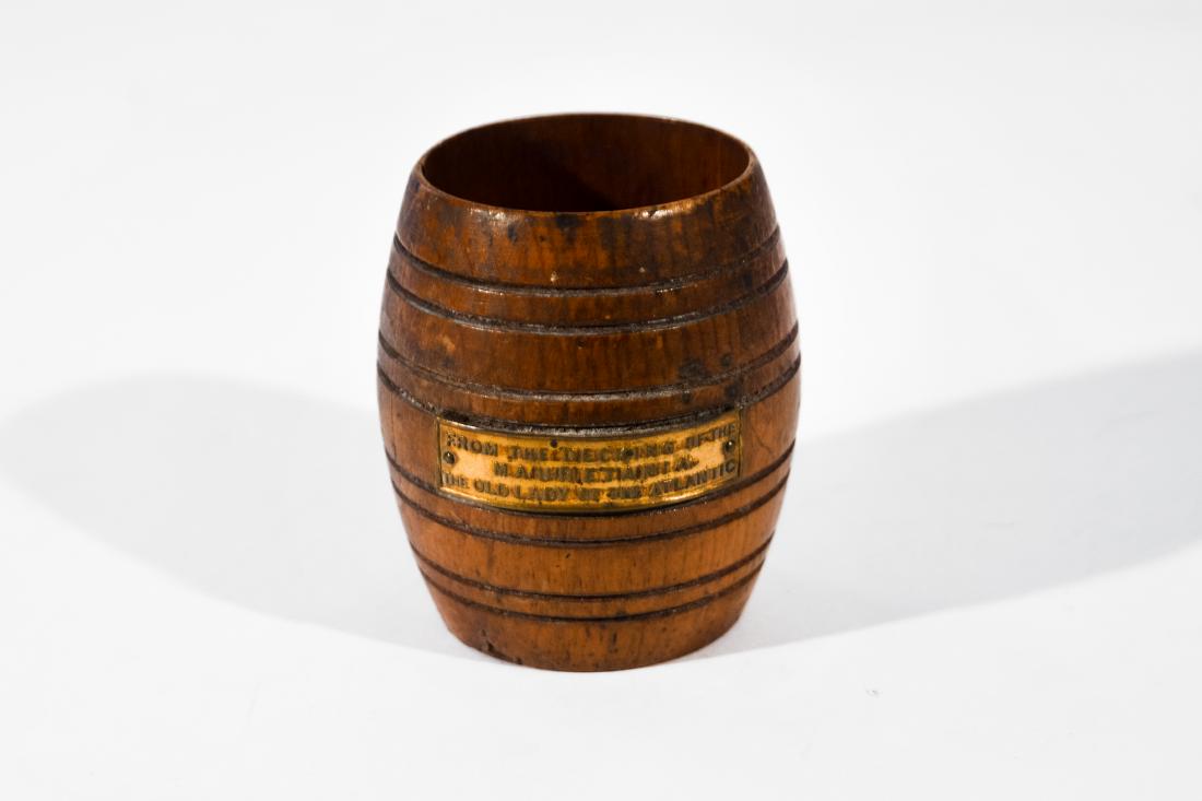 Mauretania Wooden Barrel, c. 1907 (1 of 1)