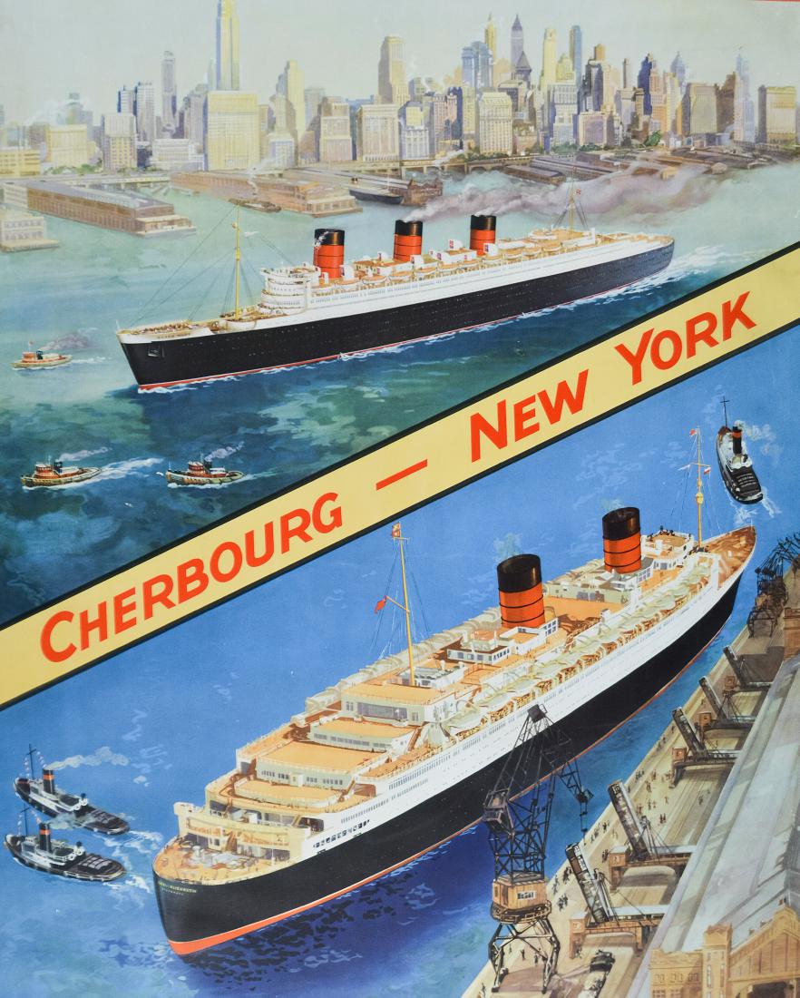Cunard Lithograph Poster (1 of 6)