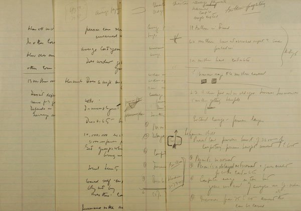 Senator John F. Kennedy Notes