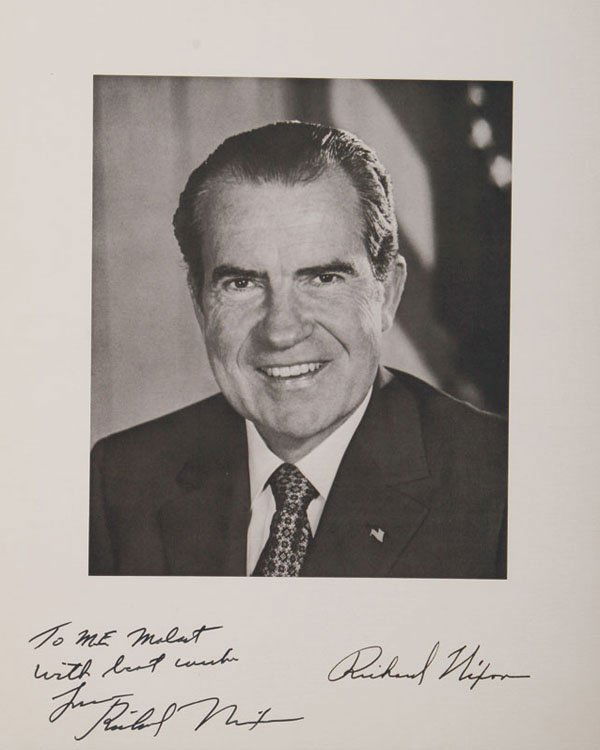 Richard Nixon Signed Photo