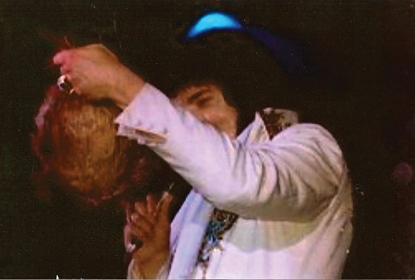 Elvis Presley Carved Coconut Head - 2