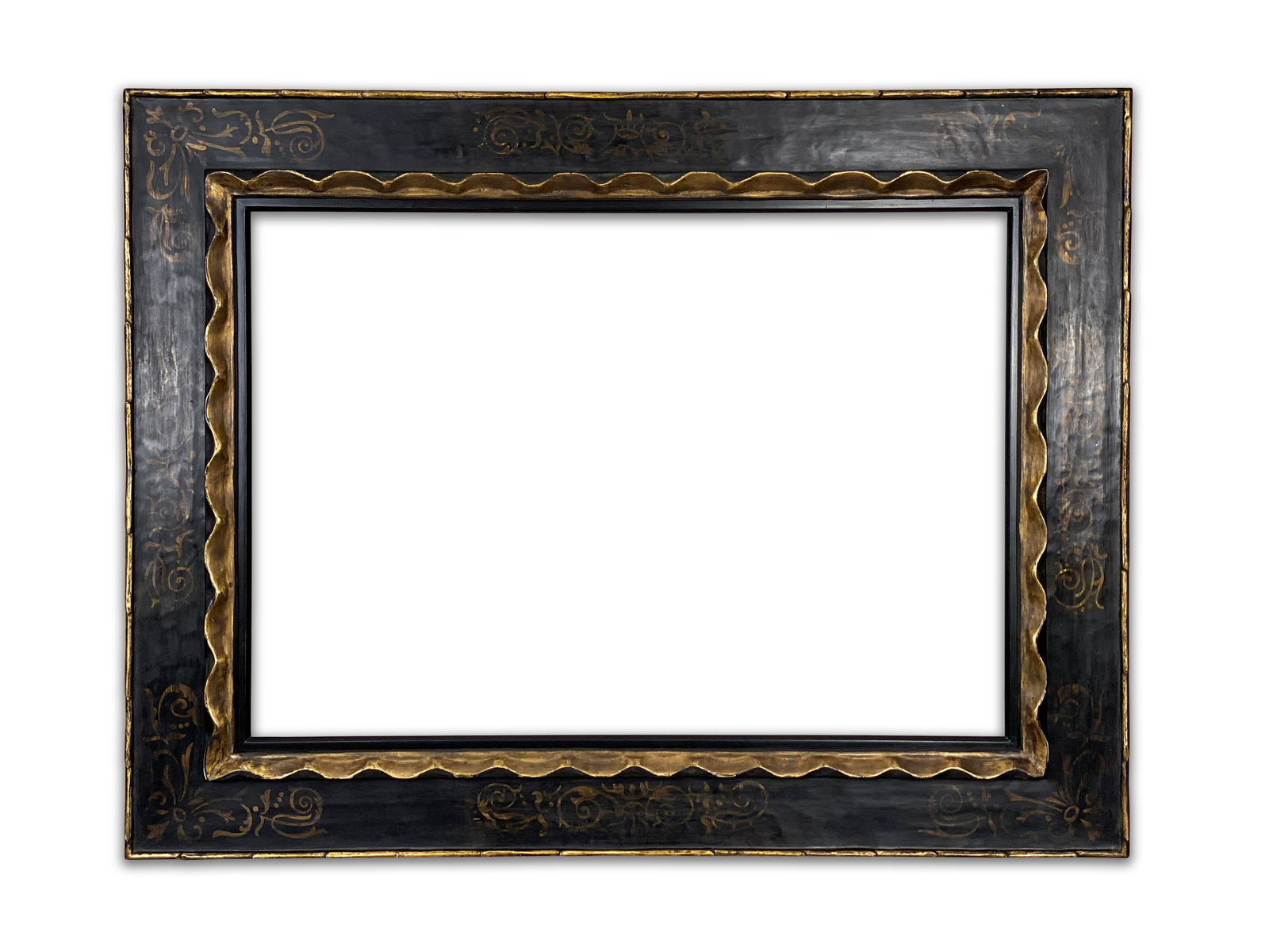 Eli Wilner Frame,Italian 17th c. Style Ex. Dali: Eli Wilner Frame, Italian 17th Century Style Frame Ex. Dali Carved, painted, and gilded Based on an Italian 17th-century period frame. As opposed to mass-produced frames, original Eli Wilner hand-craf