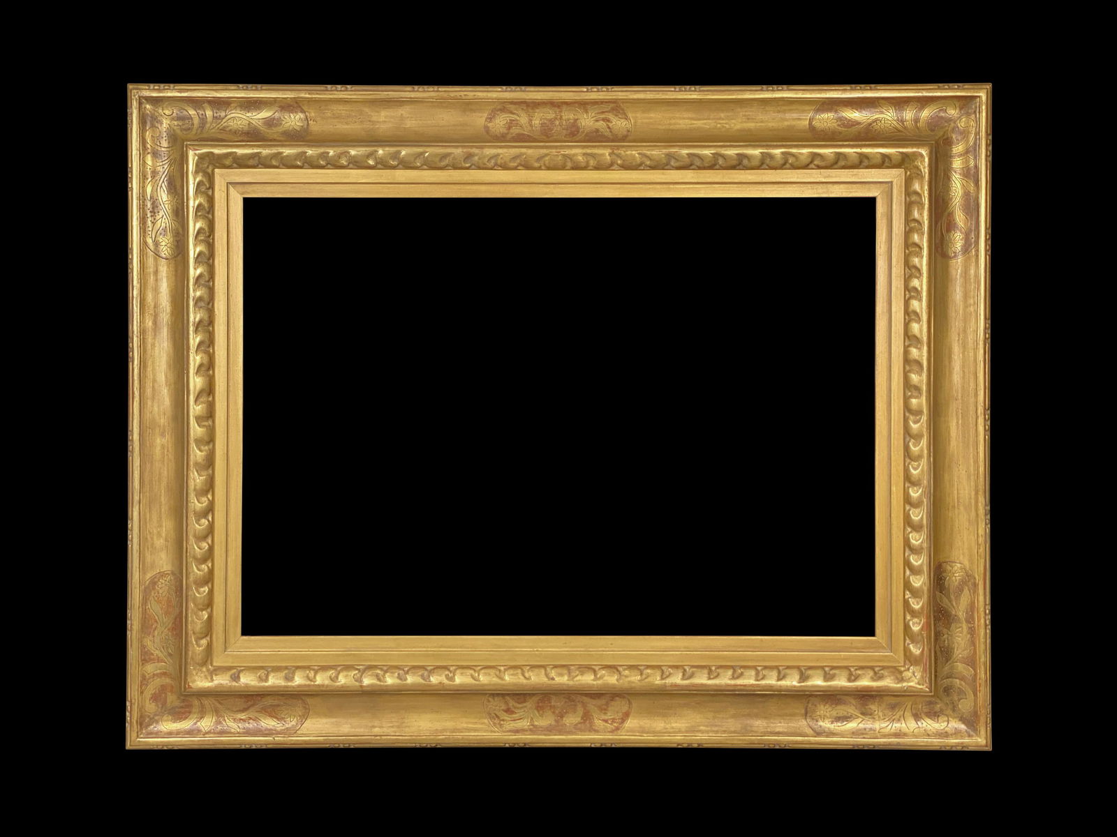 Eli Wilner Frame, American c. 1930 Style Frame: Eli Wilner Frame, American c. 1930 Style Frame Carved and gilded with incised decoration. Based on an American c. 1930 period frame. As opposed to mass-produced frames, original Eli Wilner hand-crafte