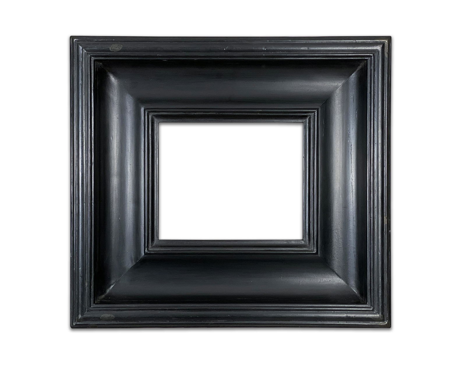 Eli Wilner Frame, Euro 20th c. Style Ex. Magritte: Eli Wilner Frame, European 20th Century Style Frame Ex. Rene Magritte "Marine" Shaped and painted frame Based on a European 20th century period frame. As opposed to mass-produced frames, original Eli